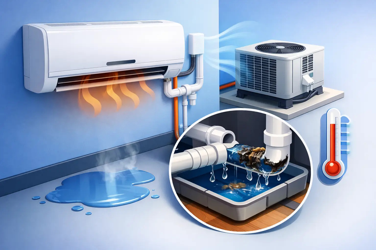 Can Clogged Drain Line Stop AC?