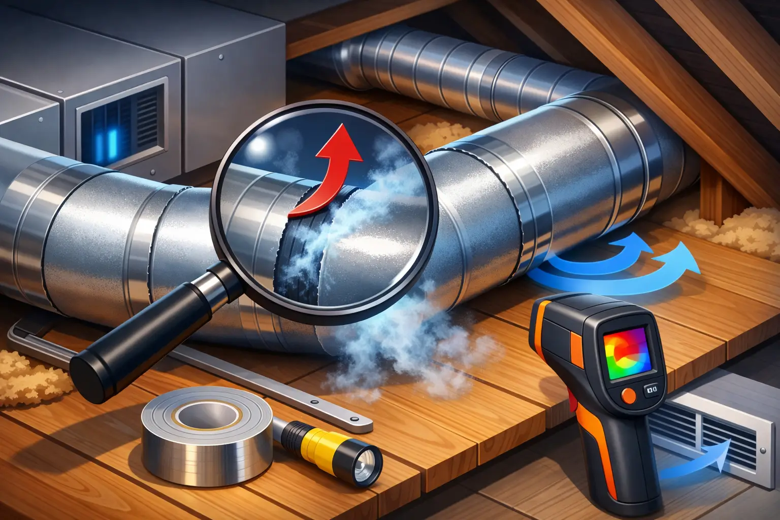 How to Spot Duct Leaks Before They Waste AC